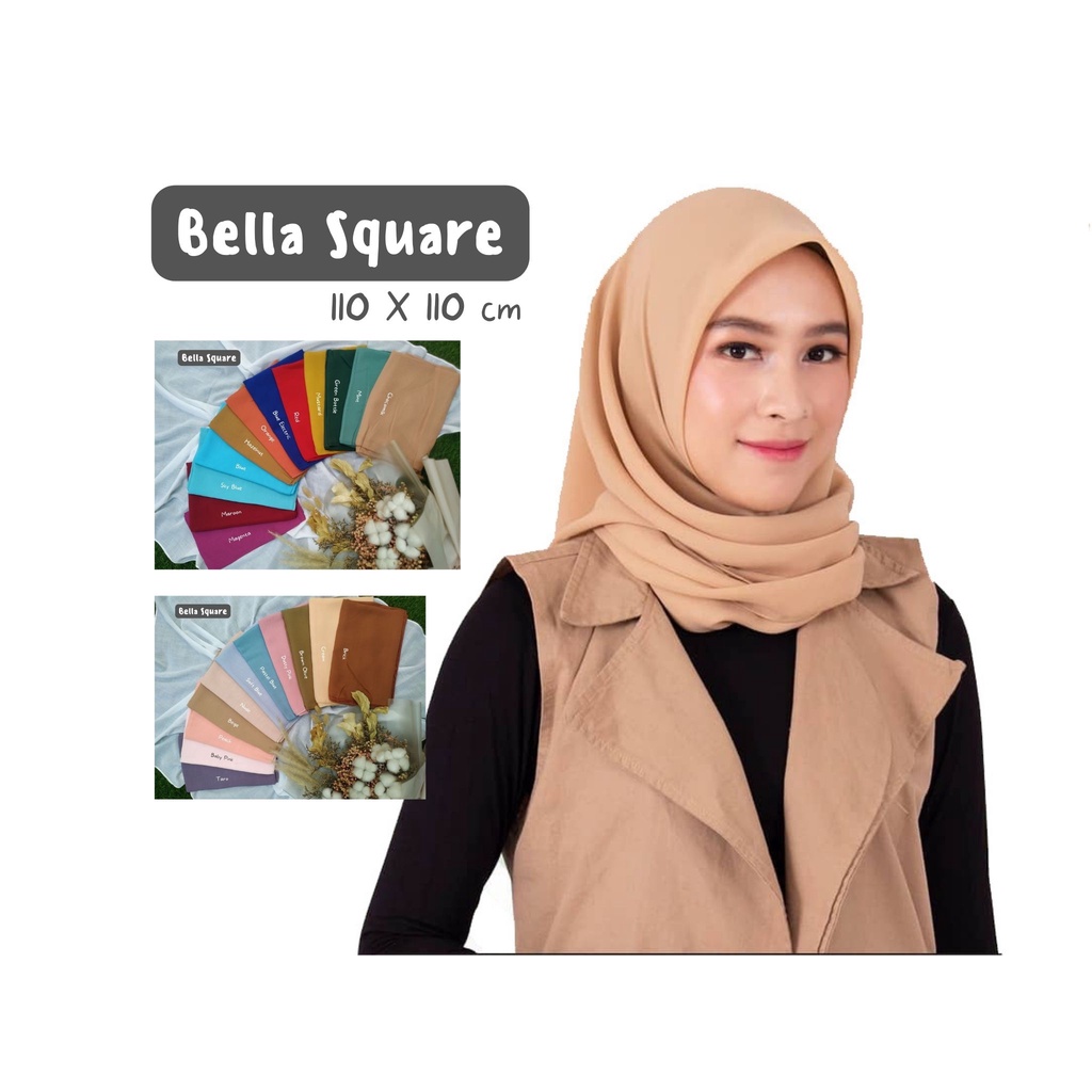 BELLA SQUARE HIJAB SEGI EMPAT BY ANSANIA