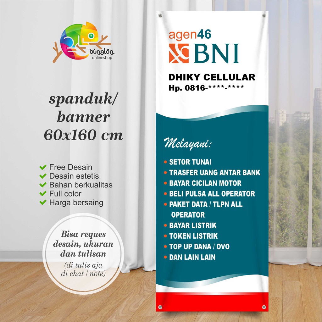 Spanduk, Banner Agen BNI 46