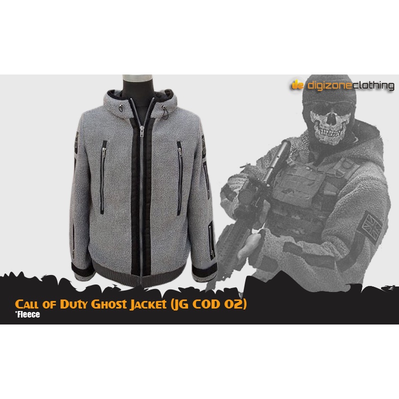 Jaket Hoodie Game Call of Duty Ghost Semi Cosplay JG COD 02