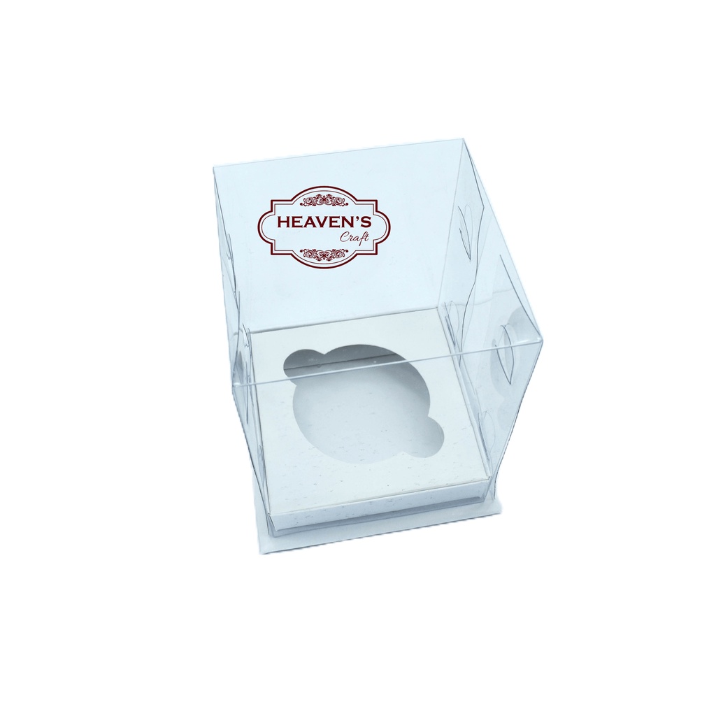 Box cupcake isi 1 putih