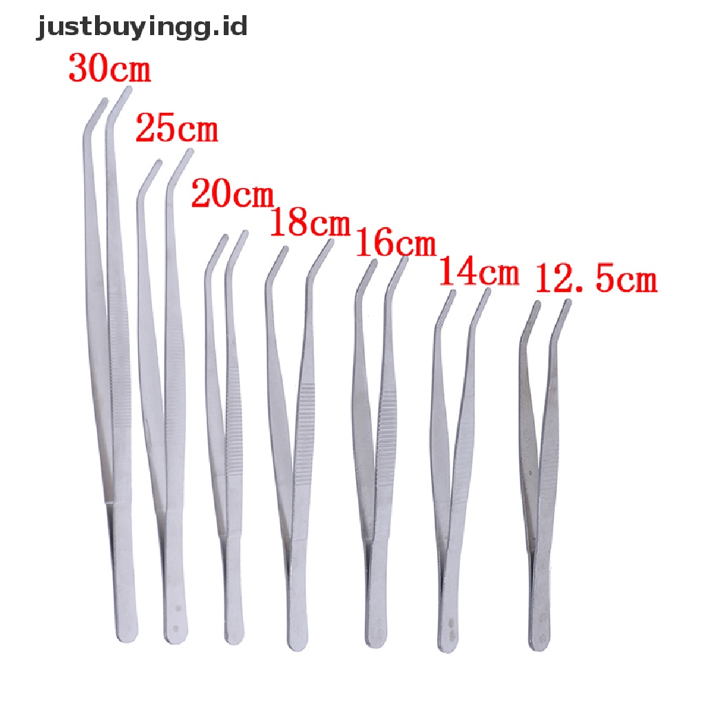 (Justbuyingg.Id) Pinset Stainless Steel Untuk Reparasi Akuarium