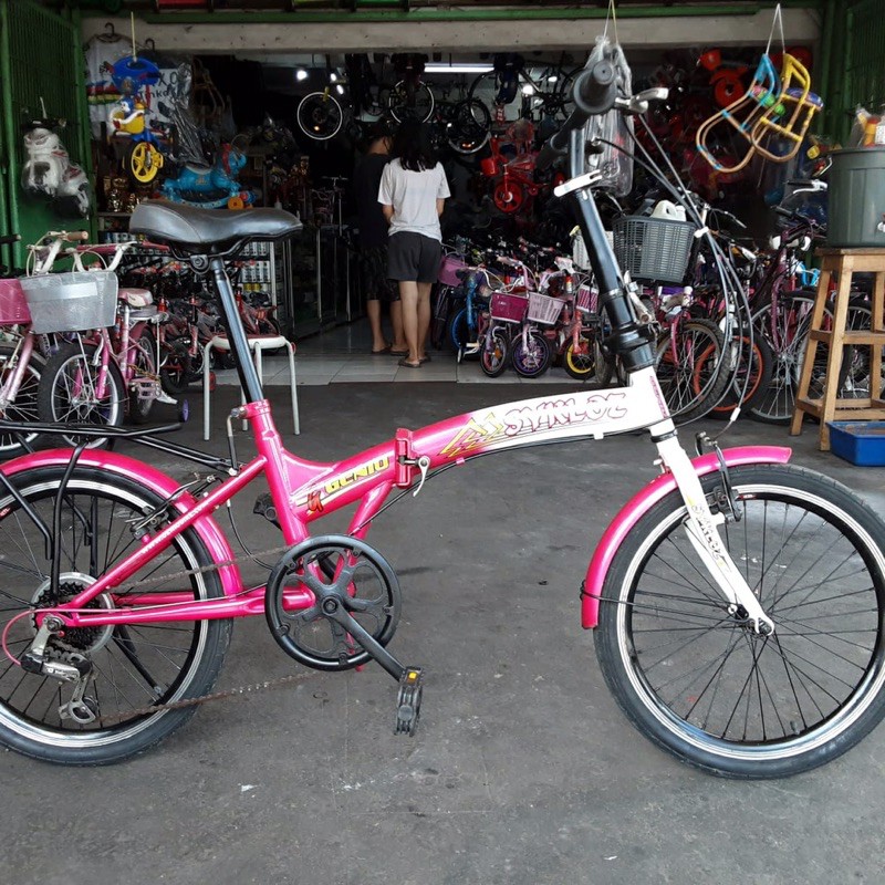 sepeda lipat 20 genio skyloz 6 speed shimano second mulus like new