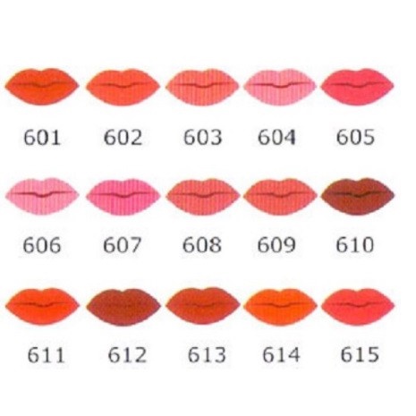 Red-A Lipstick (3 G) No. 601 - No. 615