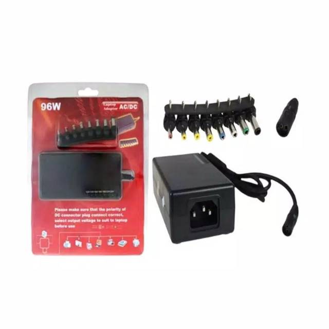 CHARGER MULTIFUNGSI ( bisa semua laptop) 12V-24volt Universal 96W