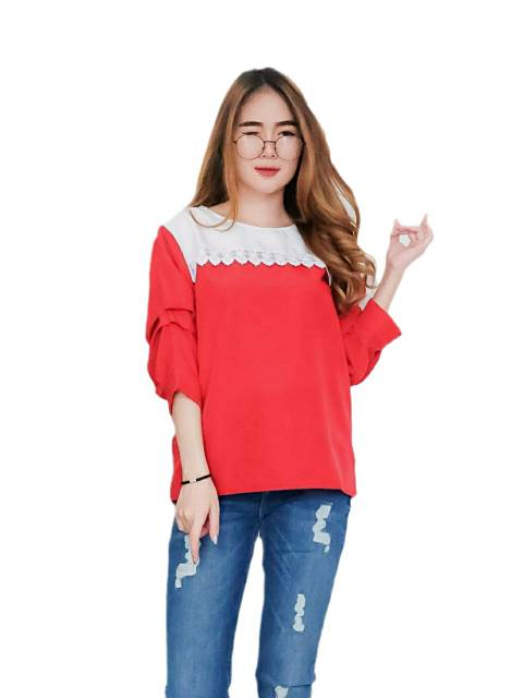 COD BLOUSE FASHION WANITA KELLY TOP