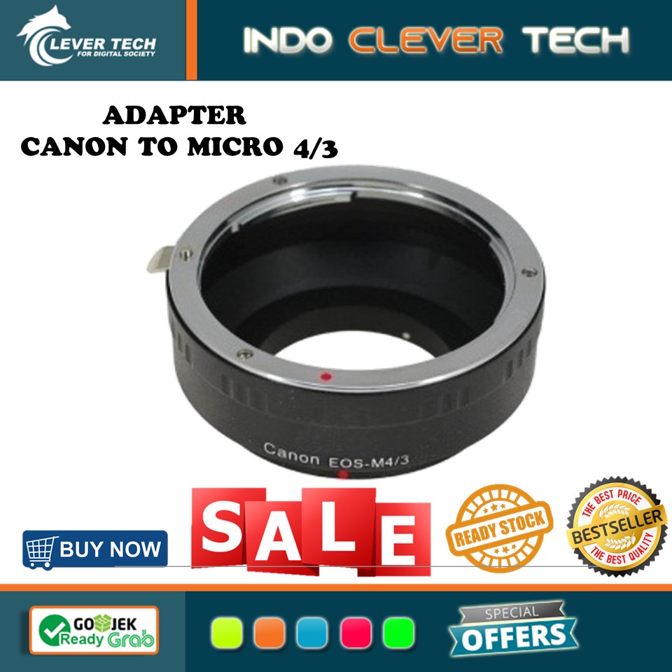 Lens Adapter Canon Eos- micro 4/3 body