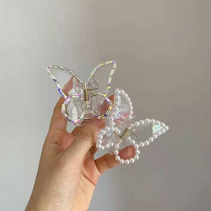 Jepit Rambut Model Butterfly Claws Transparan Untuk Wanita