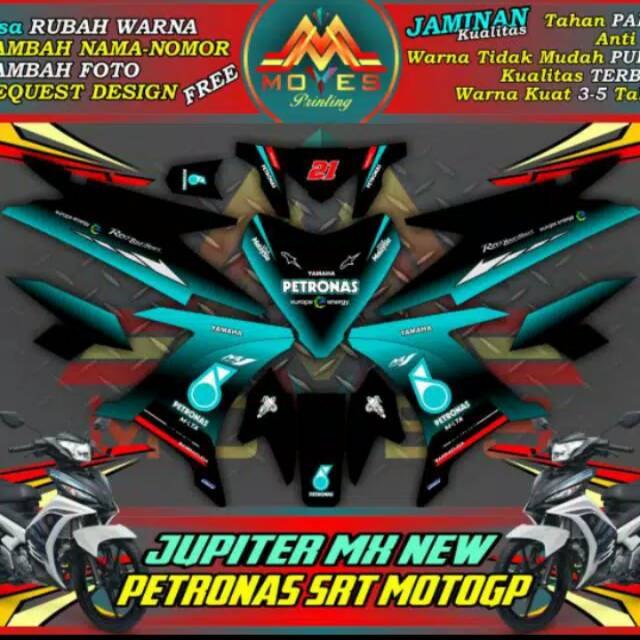 Decal jupiter mx new petronas sticker jupe mx new Sticker Motor jupiter Mx New motip petronas keren