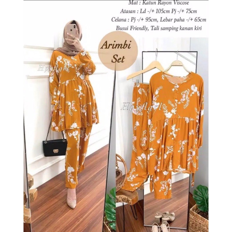 Termurah Setelan arimbi / set arimbi / one set arimbi / setelan rayon / setelan wanita