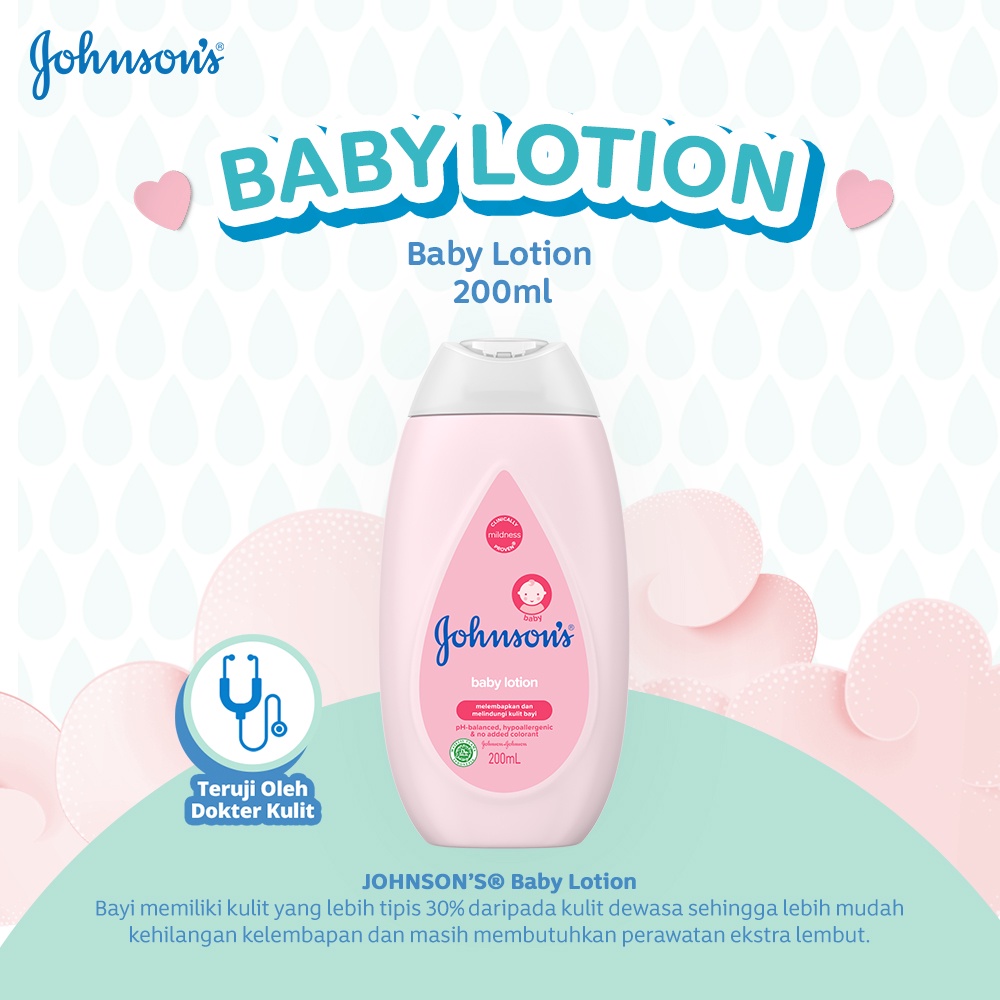 JOHNSON'S Baby Lotion - Lotion Bayi 200ml