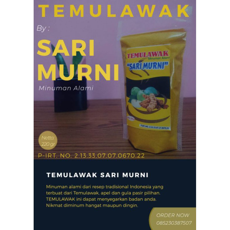

Temulawak instan/tinggal seduh 220gr