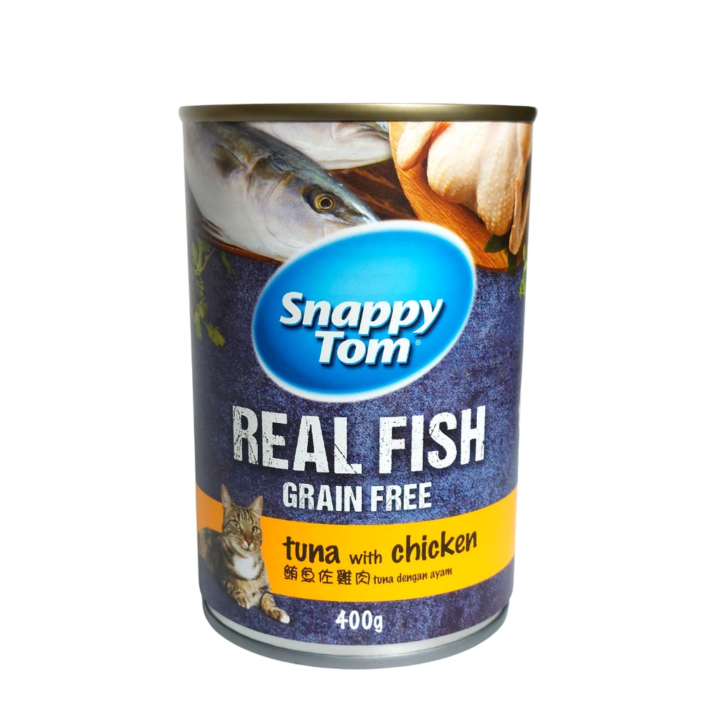 Snappy Tom Makanan Kucing / Kaleng 400 gram / Wet Food