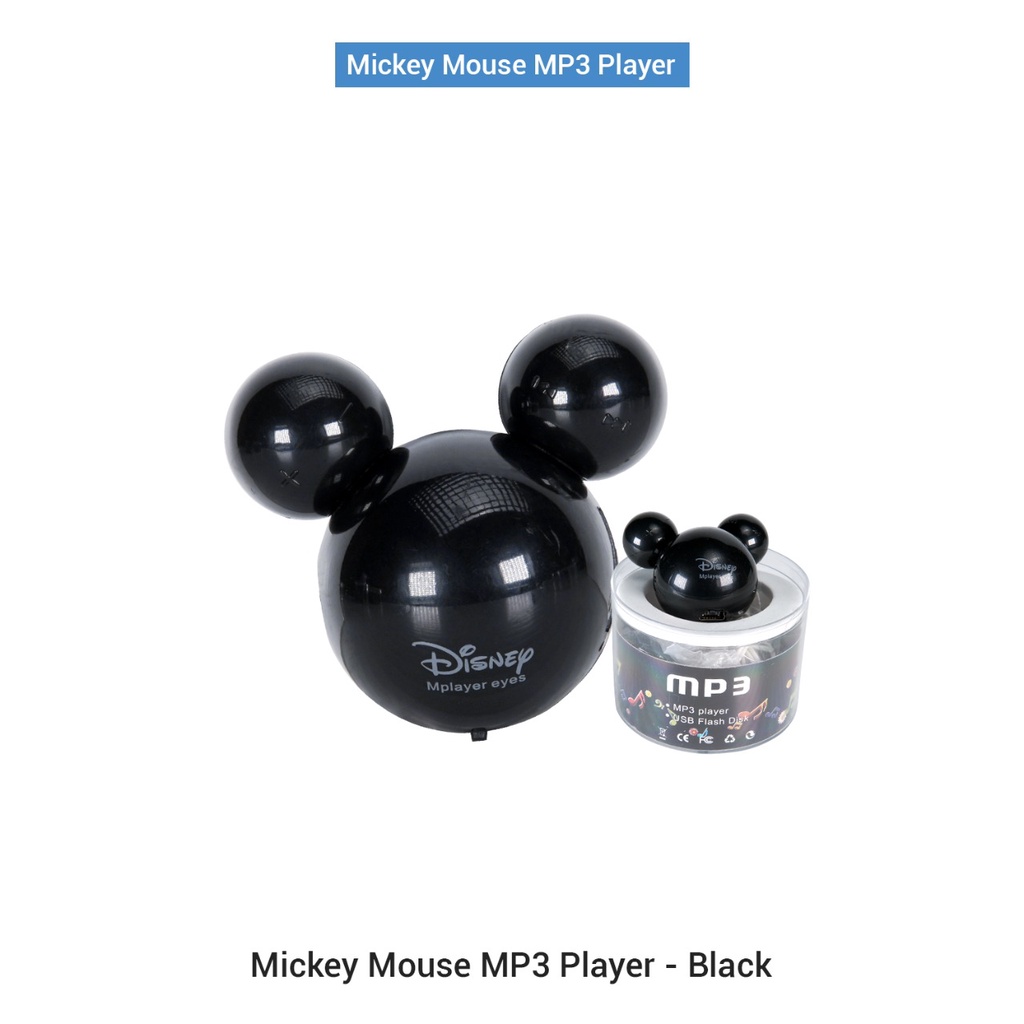 MP3 Player Mini Mickey Mouse Disney Free Headset