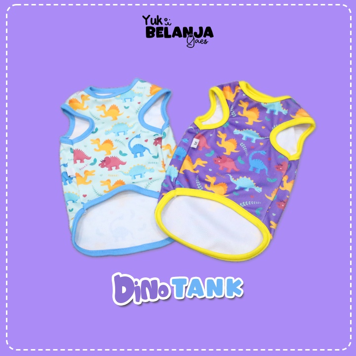 Baju Kucing Bahan Polyester Dino Tank Series Terlucu Baju Kucing anjing kelinci Lucu murah Size S-XL / Yuk Belanja Gaes!