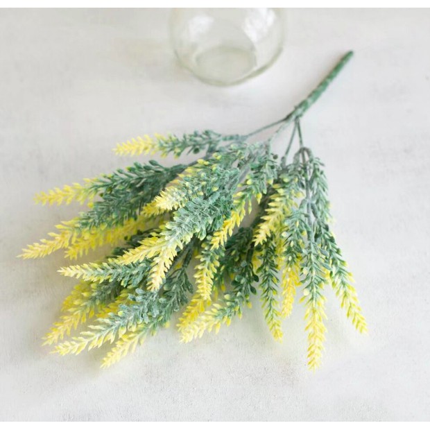 Bunga Artificial Plastik Dekorasi Rumah Setangkai Bunga Lavender Artificial Hias (HANYA BUNGA)-3