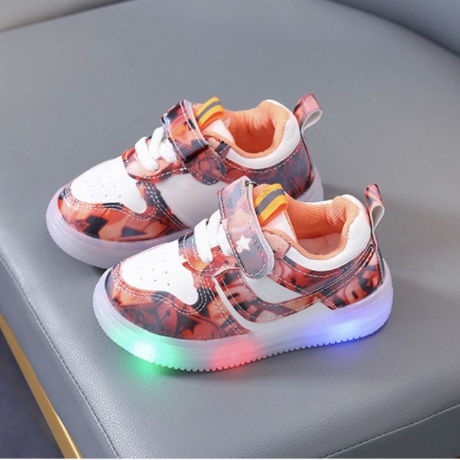 babyfit AREMAND sepatu led anak laki-laki sepaatu sneakers sekolah casual sports shoes import gs-908