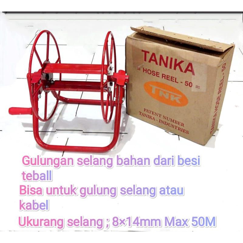 Gulungan selang / hose reel original tanika 50m / 100m
