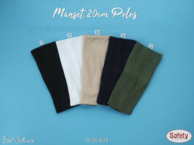 [COD bisa] Manset 20cm polos safety handsock kaos katun premium