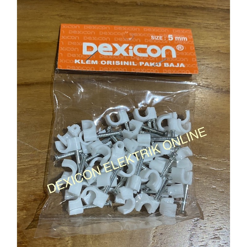 klem kabel no 5/klem kabel beton/klem kabel paku baja/klik kabel/grosir klem kabel/pnegikat kabel