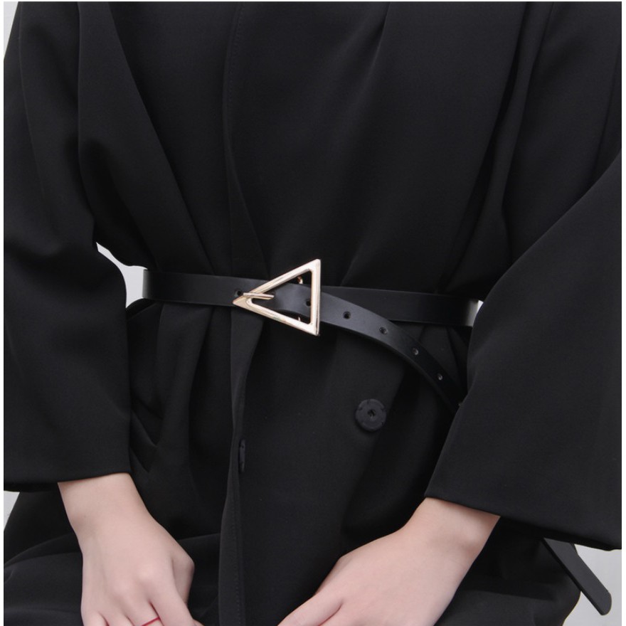 Ikat Pinggang Wanita Import SEGITIGA BS Kulit PU Kualitas Premium Gaya Korea Fashion Cewek Segitiga