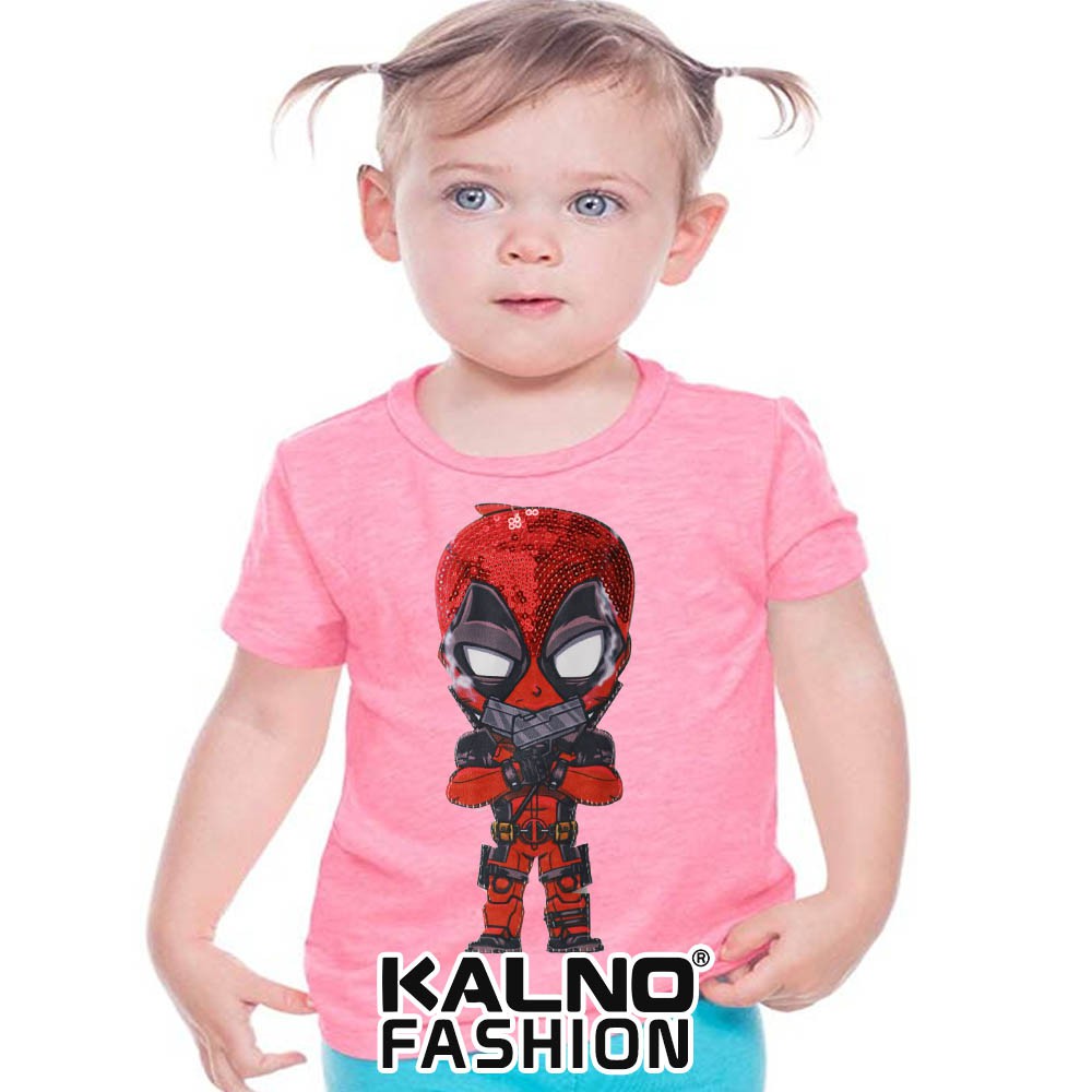 kaos baju anak DADPOOL umur 1 - 7 tahun, baju anak super hero, baju anak karakter