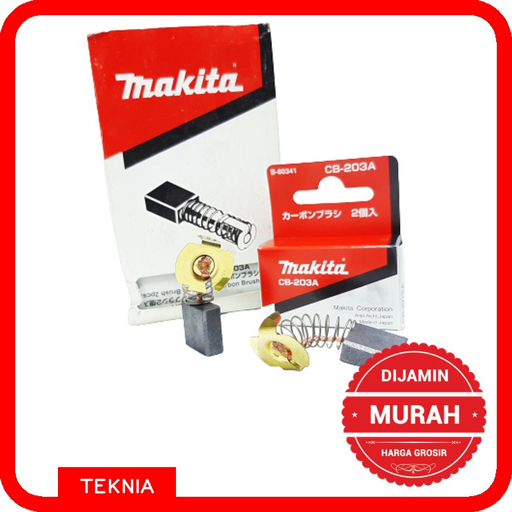 Carbon Brush CB 203 A MAKITA - Batu Arang - Original 100%