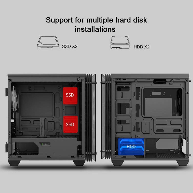 Casing Komputer Gamemax Mini Stratos H609