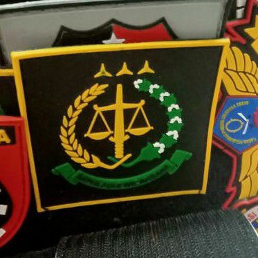 patch ruber kejaksaan logo kejaksaan besar