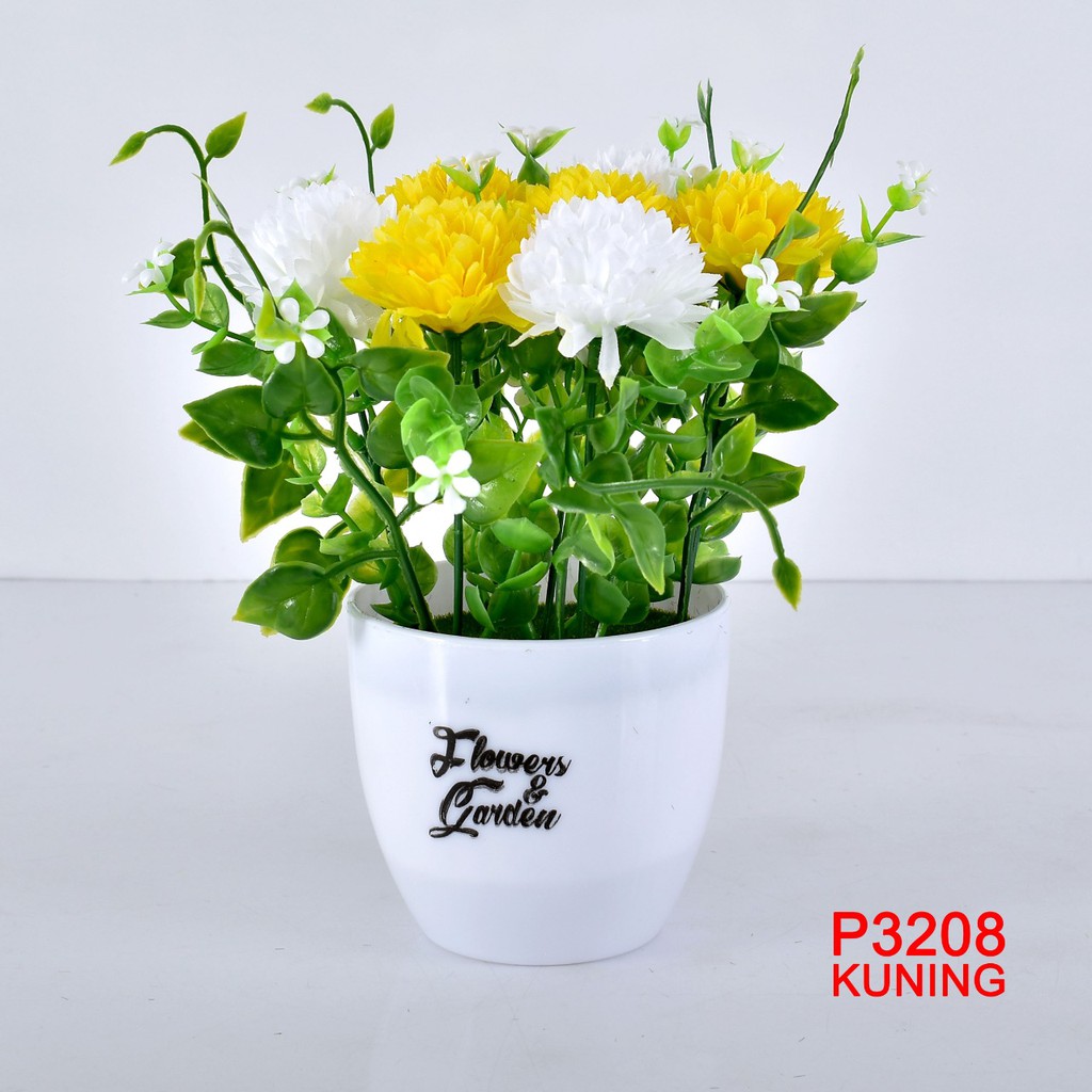 COD/ TL88 TANAMAN BUNGA HIAS POT TANAMAN HIAS DEKORASI RUMAH DAN BUNGA PLASTIK P3208-5