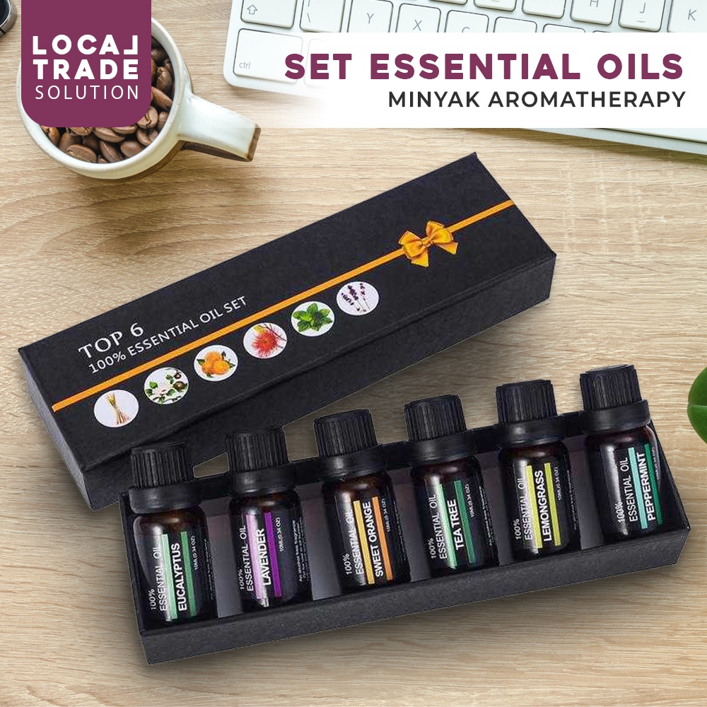 Taffware HUMI Set Essential Oils Minyak Aromatherapy 10ml 6PCS - RH-06