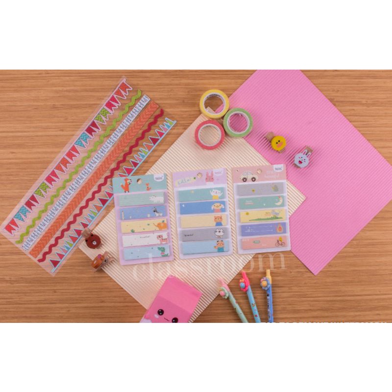 

CLASSROOM pembatas buku/memo/pos it motif lucu/sticky notes