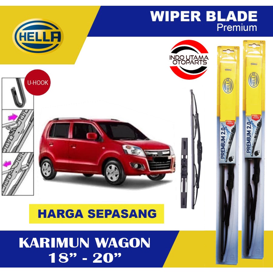 Wiper Blade Mobil Karimun Wagon HELLA Premium 2.0 (18-20)