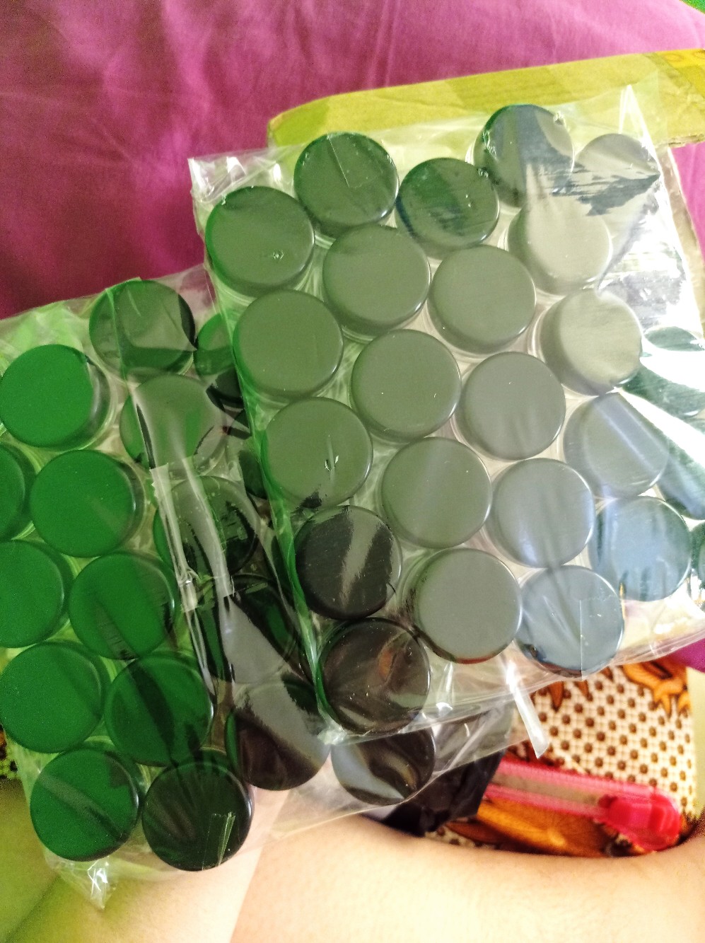 Pot Cream 5gram / 5 Gram Hitam Natural Datar (kemasan 25 Pcs)