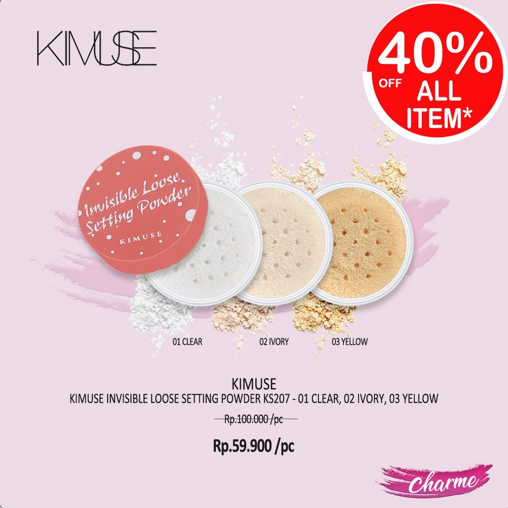 (READY&amp;ORI) Kimuse Invisible Loose Setting Powder KS207