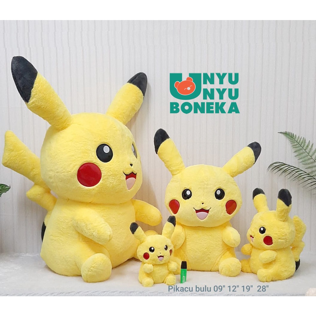 Boneka Pikachu size 23cm/31cm/48cm/70cm/pokemon/mainananak/karakter