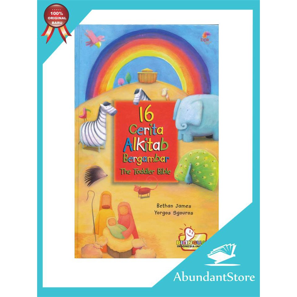 BUKU CERITA ANAK - 16 CERITA ALKITAB BERGAMBAR
