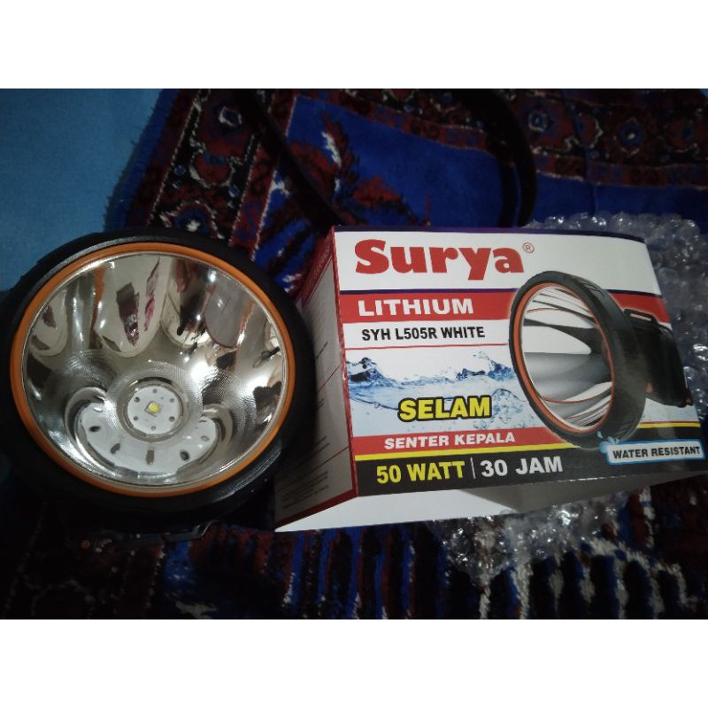 SENTER KEPALA SURYA 50 WATT SELAM ORI