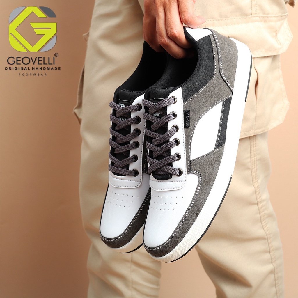 Sepatu sneaker pria kasual geovelli footwear ukuran jumbo 44-39