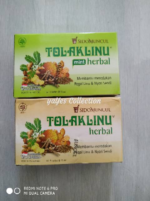 Tolak Angin Linu Sidomuncul anak herbal mint flu bebas gula darah vitamin pegal nyeri vit C1000