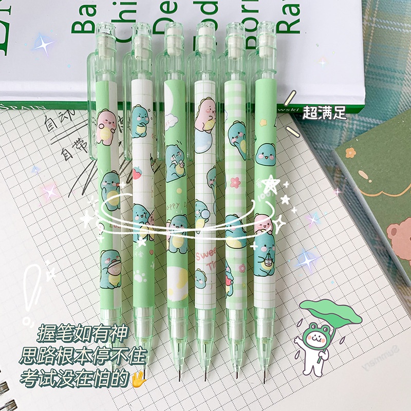 

ATM.Medan 0.5mm Pensil Mekanik Motif Dinosaurus/Bear/SpaceTravel