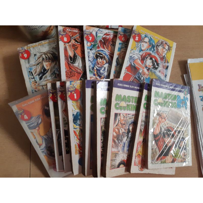 komik master cooking boy + the real master cooking boy set 17buku