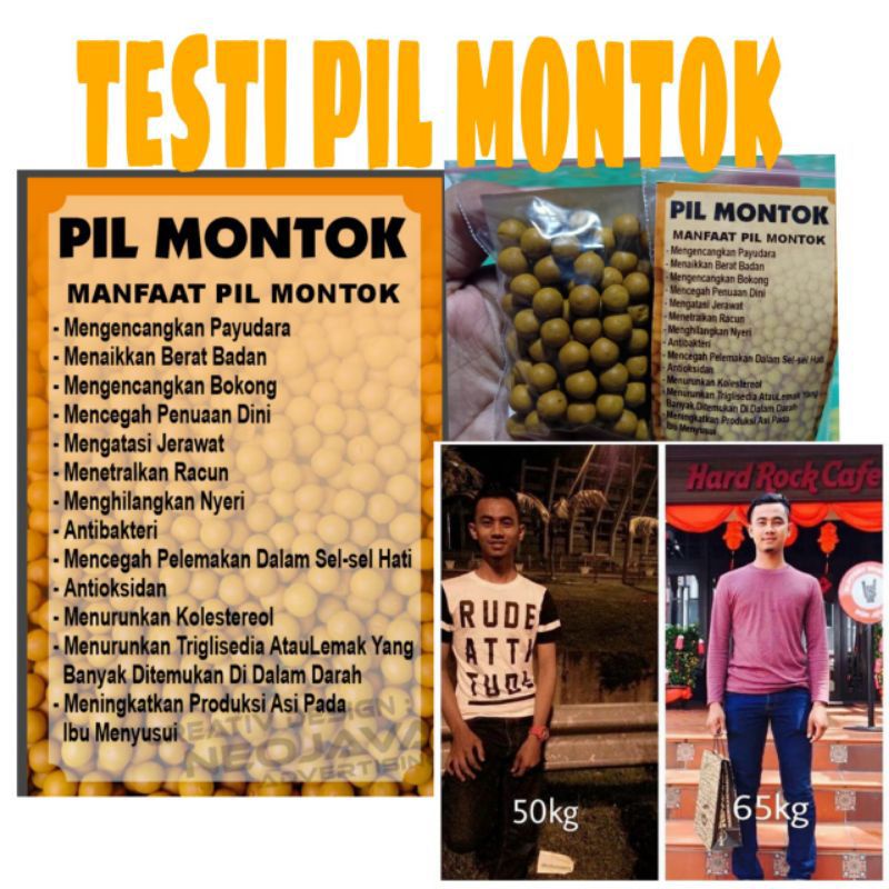 

Montok isi 100/120/50 grm