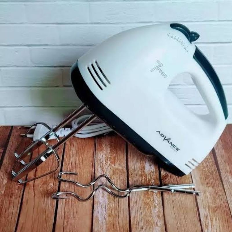 Hand Mixer super advance, Pengaduk 7 Kecepatan Otomatis - Free 4 Buah Alat Pengocok / Mixer