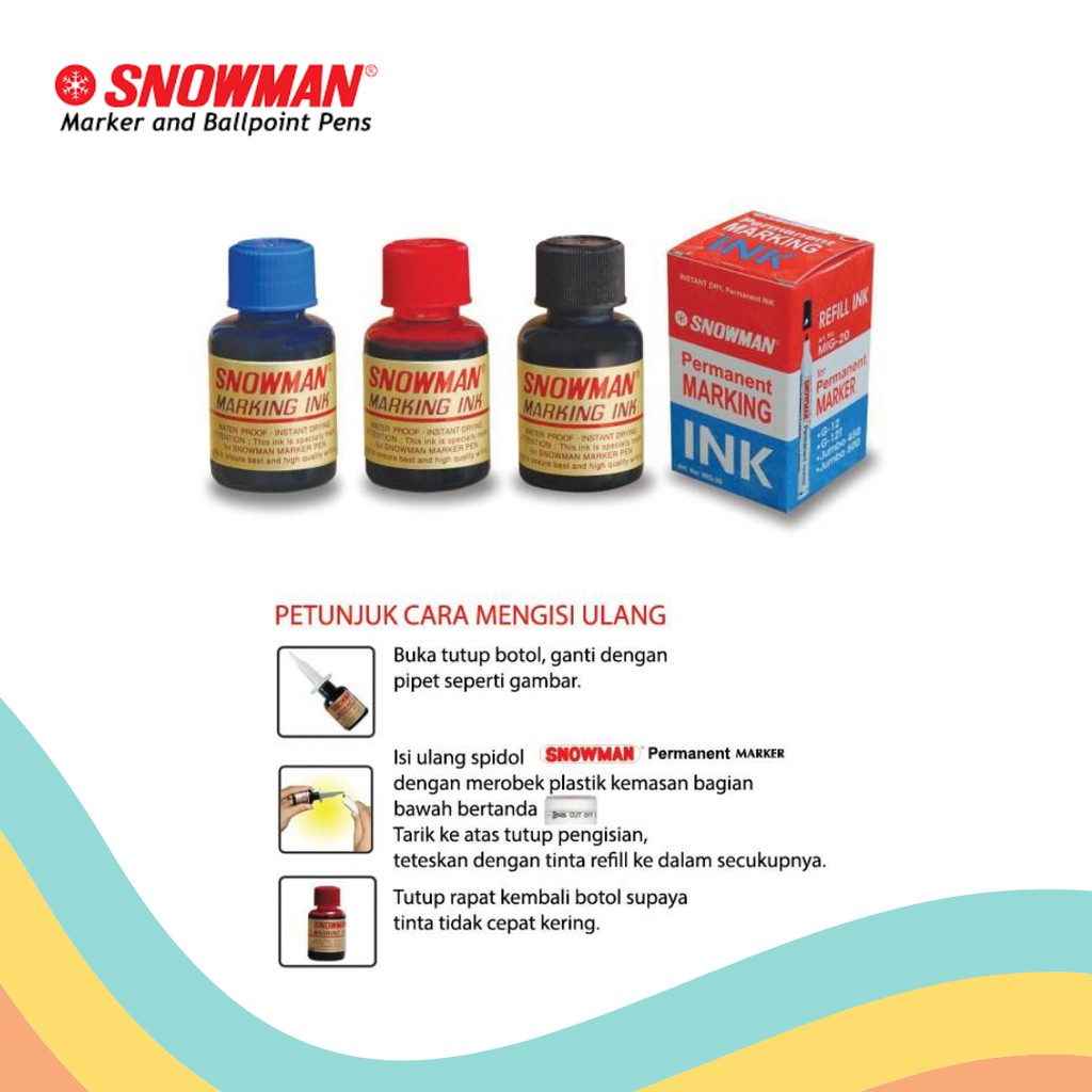 

TINTA SPIDOL SNOWMAN PERMANENT MIG-20 (1 PCS)