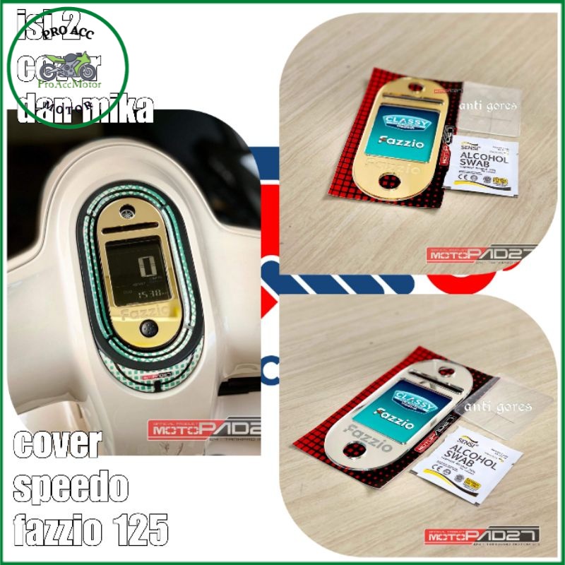 cover speedo spido antigores speedometer FAZZIO 125 premium motopad27