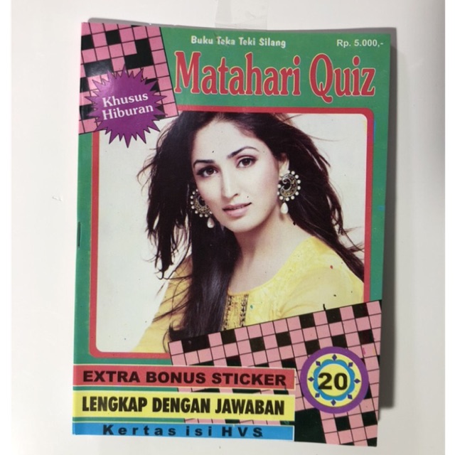 Teka teki silang kuis dan angka