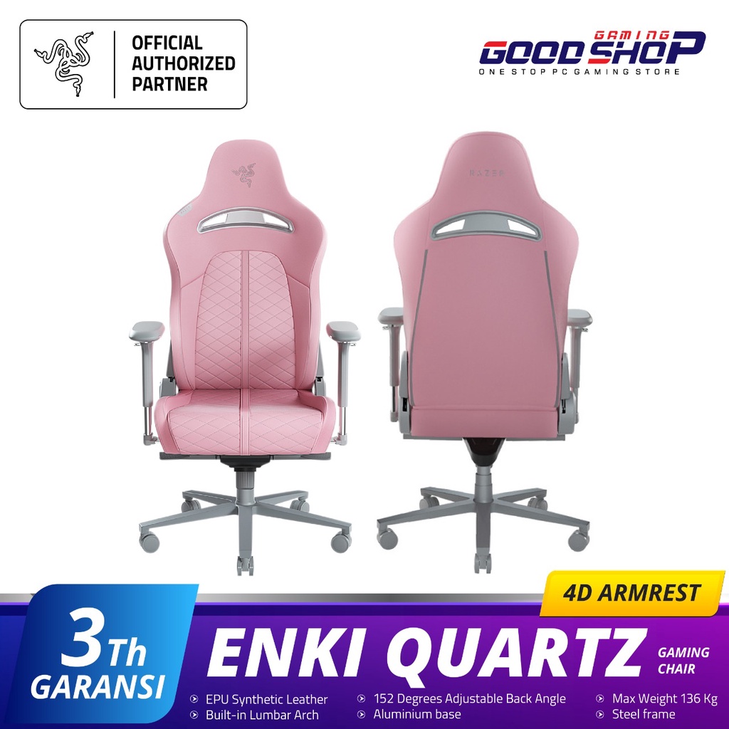Razer Enki for All-Day Comfort - Gaming Chair - Quartz
