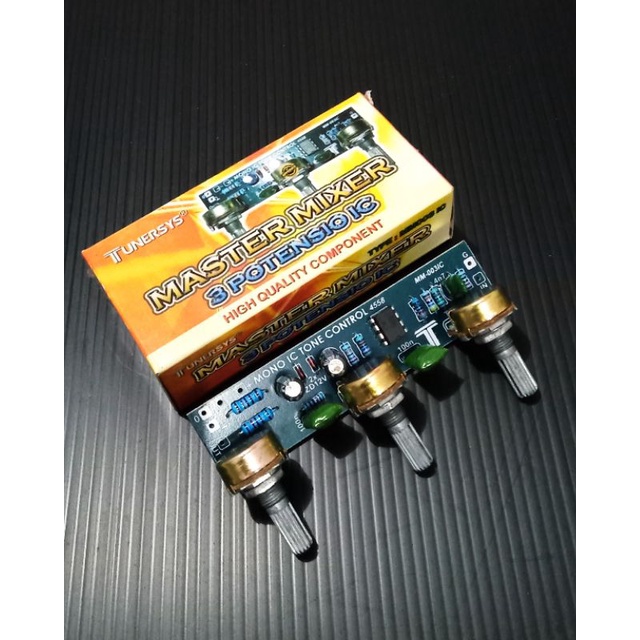 Master Mixer 3 Potensio IC Mono IC Tone Control 4558 TUNERSYS MM 003IC
