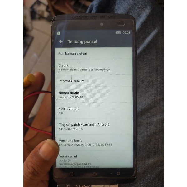 lcd original lenovo k4 note a7010a48