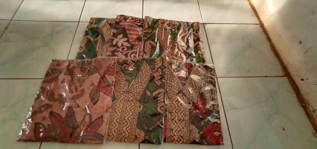 Bswart Batik Hrb026 Kenongo Hem Pendek Padi Pekalongan M L Xl Batik Pria Murah Modern Grosir